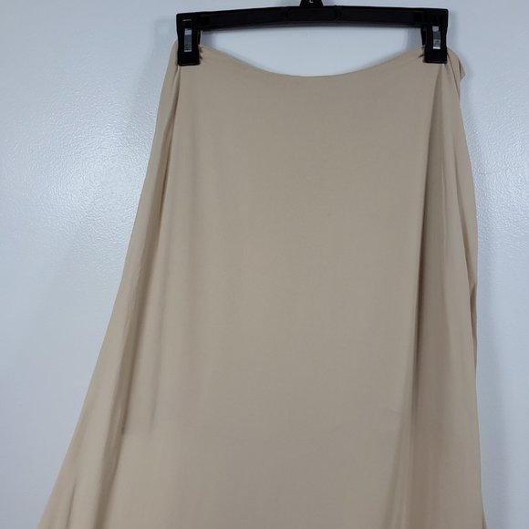 Reformation Womens Cream Maxi Flare Skirt 100% Viscose Size 4 - Picture 2 of 9